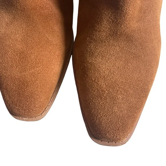 Aldo Suede Booties Brends Buckle Detail Brown Suede Size 10 EUC Worn Once - Picture 9 of 12